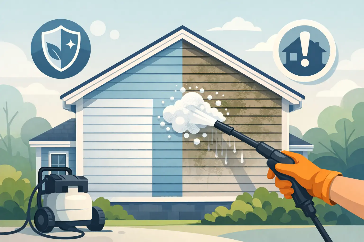 Is Soft Washing Safe for Siding?